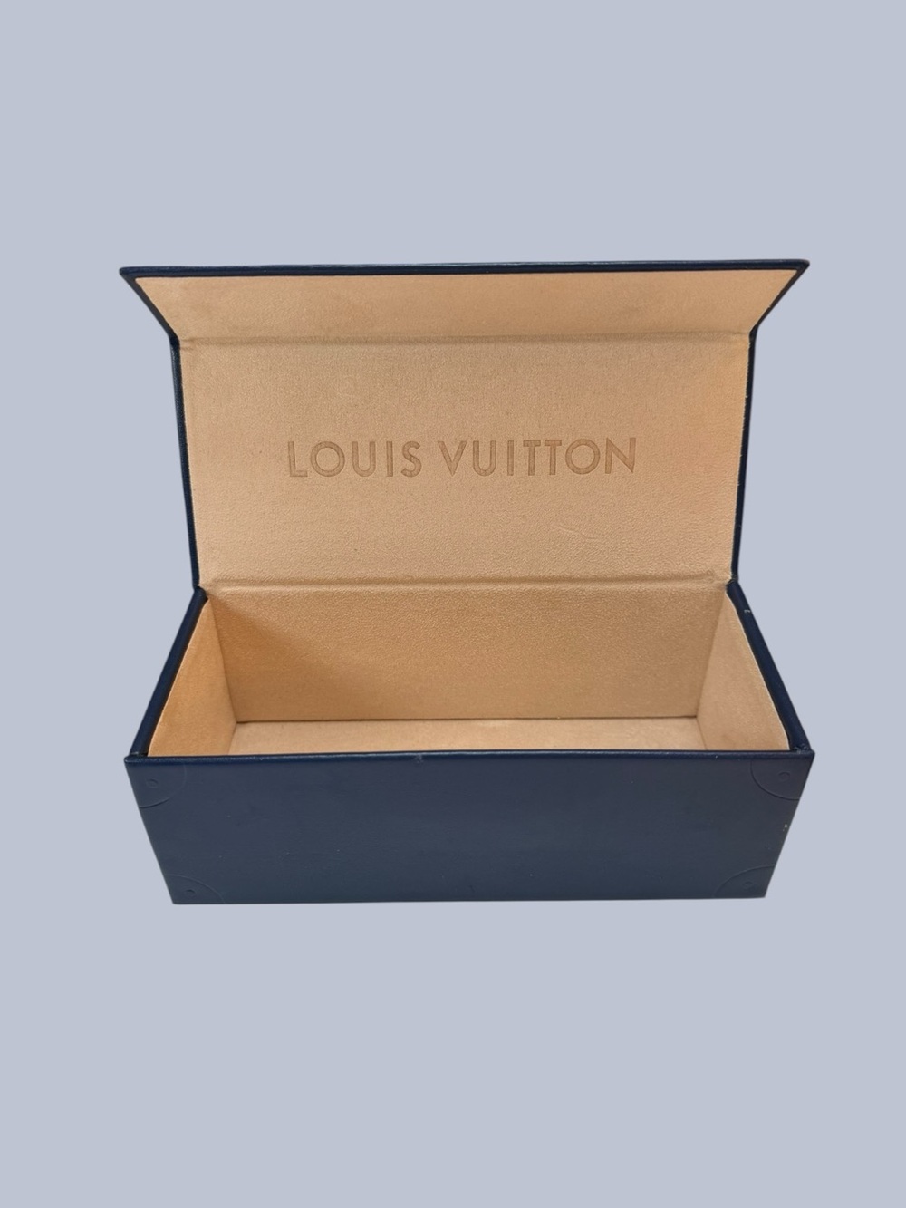 LOUIS VUITTON Navy Empty Box Sunglasses / glasses Case Magnetic Box